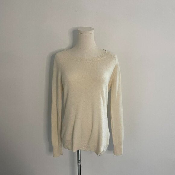 White Warren 100% Cashmere Sweater | Cream | Womens Size XS - Picture 1 of 5